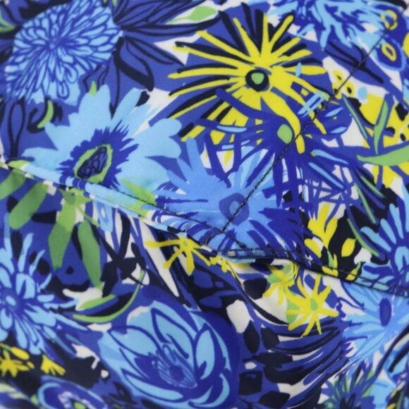 PRADA Tote Bag Nylon Leather Blue Silver Auth 147405 - Picture 4 of 16